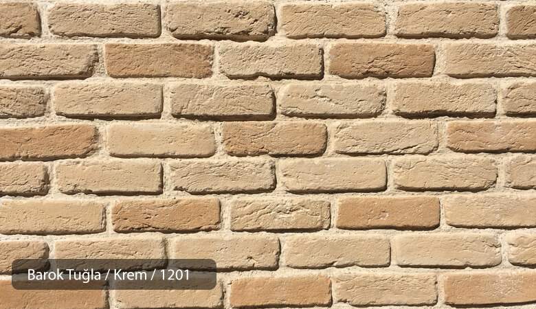 Barok Eskitme Tuğla - Krem